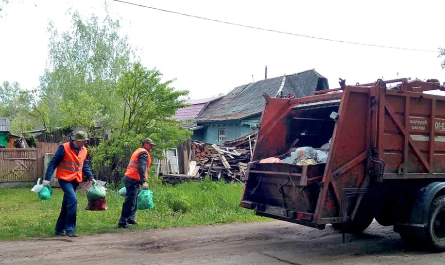 Вывоз мусора из частного дома в Томске в октябре
