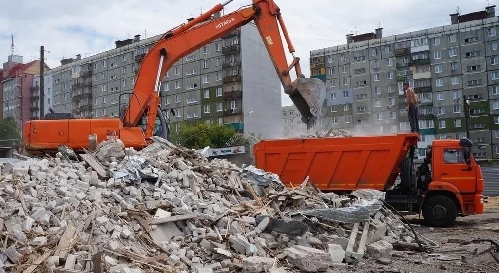 Профессиональный вывоз строительного мусора в Томске в октябре